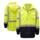 Polyester Raincoat High Visibility Rainwear Waterproof Yellow Rainsuit