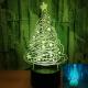 2019 Christmas tree Gift 3D night Lights Colorful LED Lights Creative Crack Small Table Lamp