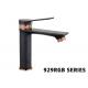 Black Zinc Luxury Taps Bathroom Shower Faucets 500000 Times Opening Ceramic