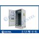 IP55 32U Outdoor Cabinet Air Conditioner Cooling / 19 Inch Rack Mount Double Wall Base Station Cabinet