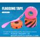 Flagging Tape Assorted Colored, Non-Adhesive 1.5 Width, 100' Length, Plastic Ribbon Surveyors Tape, Marking Tape