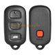 Best Car Key Shell Replacment For Toyota Remote Key Case 4 Buttons