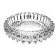 Diamond Cut Crystal Glass Cigarette Ashtray 7.6 Inch Stackable For Easy Storage