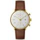 Chronograph curve glass gold plated case new model watches for men