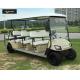 Bronze Street Legal Electric 8 Passenger Golf Cart With Black Seats , Sharp Looking