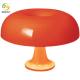5 Volt Mushroom Table Lamp Usb And E14 Plastic Orange And Milky White Color