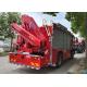 4 Section Ladders 4x2 Drive 100Km/h Emergency Rescue Vehicle with HIAB Crane