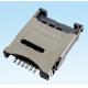 SIM Thermoplastic Housing Electrical Cable Connectors High=1.5mm 6Pin Push Type