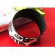 CMYK Printing Logos Adult Size White Silicone Rubber Wristbands Bracelets