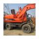 DB58TIS Engine Doosan DH150W-7 15 Ton Wheel Excavator for Landscaping and Construction