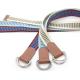 Printed Logo 88cm Length D Buckle Belts Cotton Webbing 3.0CM