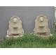 Lion Head Carved Stone Marble Water Fall Wall Fountain