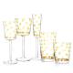High-End Custom Lead-Free Crystal Glass Gift Plating Wine Glass Set Pollution Free