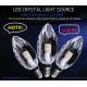 3W 5W  E14 Crystal candle light led lamp new design 110V 220V k5 crystal housing