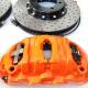 Orange 19Z Calipers 6 Pot Brake Kit With 380x36 Discs For Toyota Fortuner 20 Inch