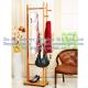 Wooden coat rack, bamboo hangers, living room furniture