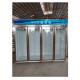 2460L Upright Display Refrigerator automatic defrosting 4 Glass Door Refrigerator