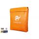 Orange Fireproof Document Bag 11x15x2 1523 ℉ Durable Fire Safe Cash Pouch