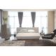 Italian Designer Modern Bedroom Furniture Fabric Headboard King Size Bed