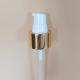 24/410 PP Cream Pump Dispenser Gold Shiny Aluminum Cover