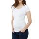 Scoop Neck Short Sleeve Maternity T Shirt / White Maternity Wear Tops Soft