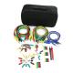 Electronic Multimeter Probe Test Lead Kit Spade Lugs Alligator Clips Banana Pugs Set