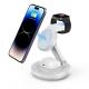 180° Magnetic Rotating Holder Wireless Charging For Phones Watches Earphones