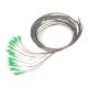 12 color LC apc upc patch cord g652d g657a2 0.9mm simplex fiber optic pigtail for FTTH