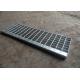 Hot Dip Galvanised Stair Treads , T1 / T2 / T3 / T4 Bar Grating Stair Treads