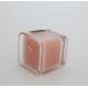 Custom Black Label Gardenia Square Glass Jar Scented Candle 9 Oz For Weddings