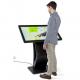 Electronic Touch Screen Display Kiosk , Mall Display Kiosks With 10pt IR Screen