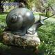 Large Garden Lawn Metal Animal Decoration Bronze Snail Sculpture