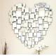 Heart Shape Modern Decorative Wall Mirrors , Venetian Large Silver Wall Mirror