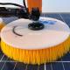 Physical Cleaning Principle Solar Panel Brush with Yellow Nylon Industrial Brush Roller