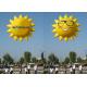 Sun Shaped Custom Inflatable Helium Balloons And Blimps 0.18mm PVC Material