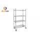 Adjustable Chromed Metal Wire Storage Shelves 100kgs/Layer