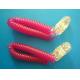 Custom design rose red plastic wrist coil with clear plastic alligator mini clip for hold