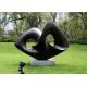 Hotel Customized Outdoor Stainless Steel Abstract Ribbon Metal Sculpture