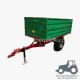 Double Panels -Off Road Hydraulic Dump Trailer 1.5ton; Tractor Trailer For Hobby Farm