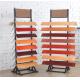 Both Side Wire Floor Tile Display Rack  For Chain Shops 16 Pcs Capacity