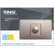 Golden champagne 1 gang dimmer switch electric light switchwith the most competitive price