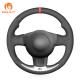 Suede Steering Wheel Cover for Seat Leon FR Cupra MK2 1P 2005-2009 Ibiza FR 6L 2005-2009