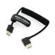 8K 2.1 HDMI High Speed Braided Coiled Cable Straight To Right Angle For Atomos Ninja V Portkeys BM5 Monitor