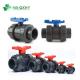 Indonesia PVC/UPVC Industrial Union Valve with EPDM Seals and ANSI Flexible Ball Structure