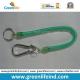 Carabiner Long Stretchable Bungee Cord Tether W/Split Ring