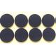 Round Black Custom EVA Foam Diameter D80*1.5mm 60 Degrees Hard Round Cushion