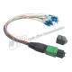0.9mm MPO To LC breakout Cable G657A2 12 Fiber Harness Cable