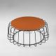 Living Room Modern Fashion Design Stainless Steel Frame Round Coffee Table