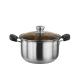 All Season Stainless Steel Casserole Cooking Pot With Glass Lid