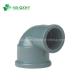 Female Connection QX NBR5648 PVC 90 Degree Socket Reducing Elbow Water Pipe Fitting